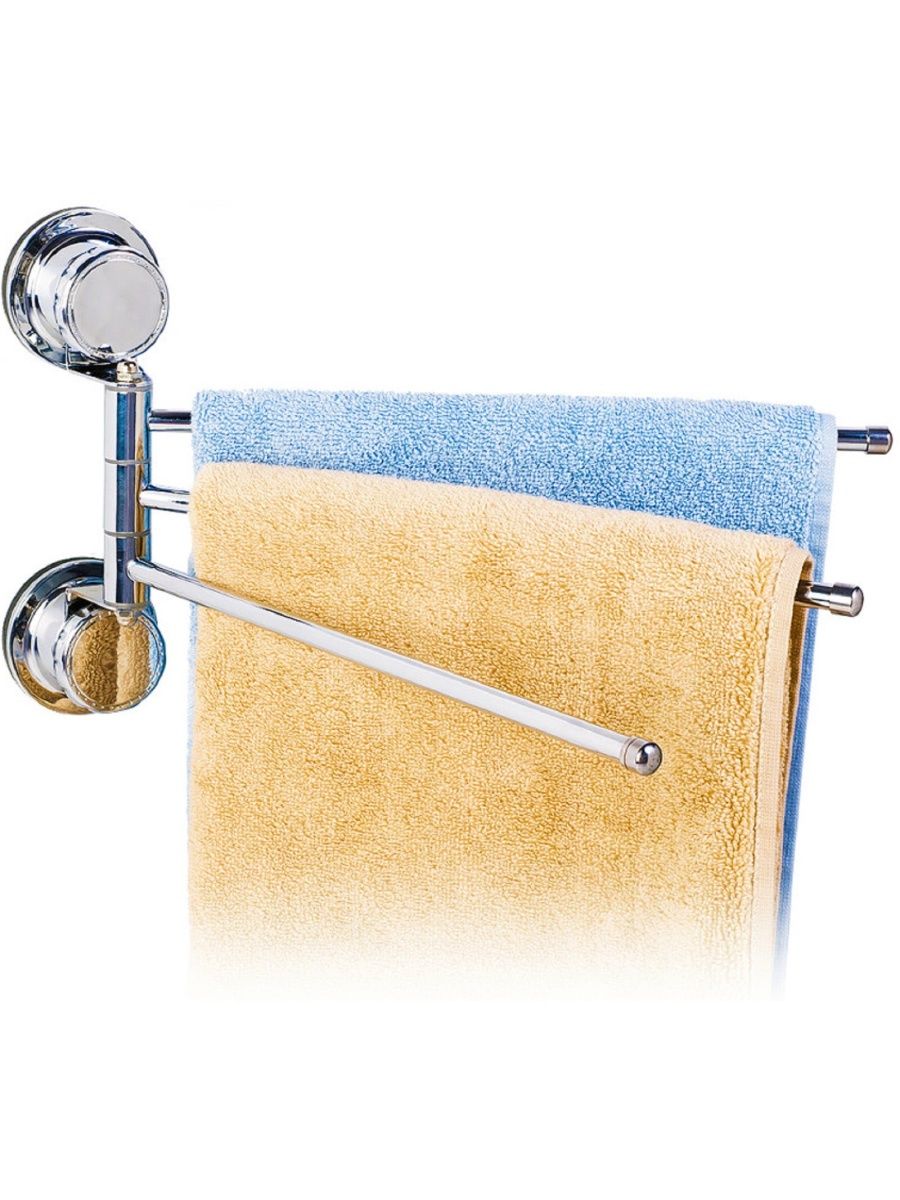 вешалка вертушка для полотенец в ванную настенная