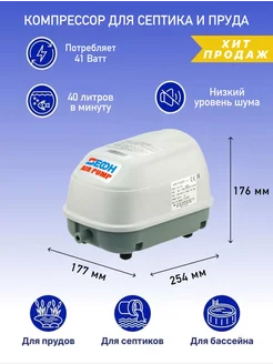 Компрессор для септика и пруда SLL-40