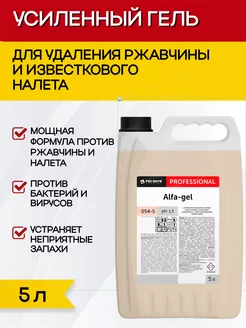 АЛЬФА ГЕЛЬ для унитаза против извести ржавчины 5л