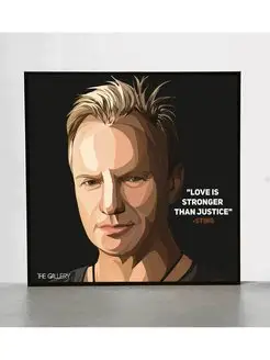 Картина постер Поп-арт Стинг Sting музыкант The Police