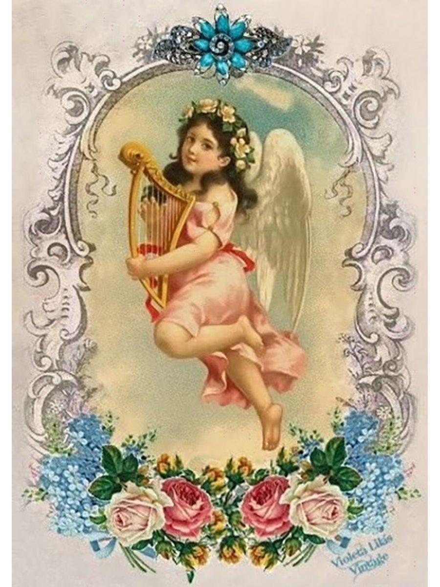 Ангел открытка Винтаж