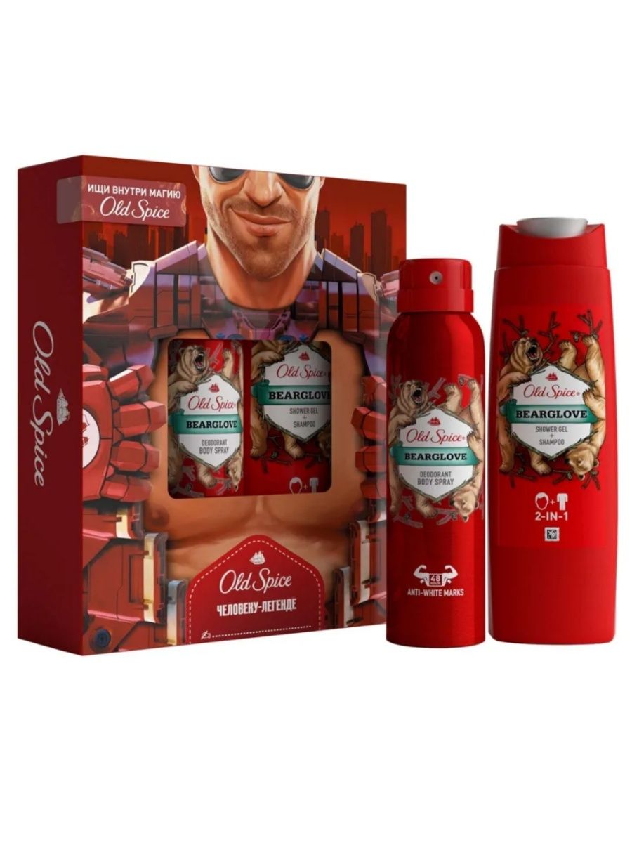 Наборы олд. Набор Олд спайс. Old Spice Bearglove гель для душа. Дезодорант Олд спайс Bearglove. Old Spice гель для душа + шампунь 2в1 Bearglove 400мл.