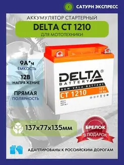 Аккумулятор Delta CT 1210