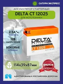 Аккумулятор Delta CT 12025