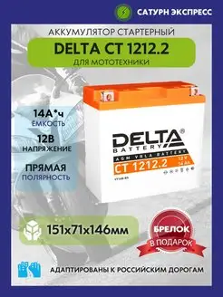 Аккумулятор Delta CT 1212.2