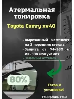 Термо тонир Toyota Camry xv40 80% green