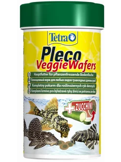 Корм-пластинки Pleco Veggie Wafers с добавлением цуккини