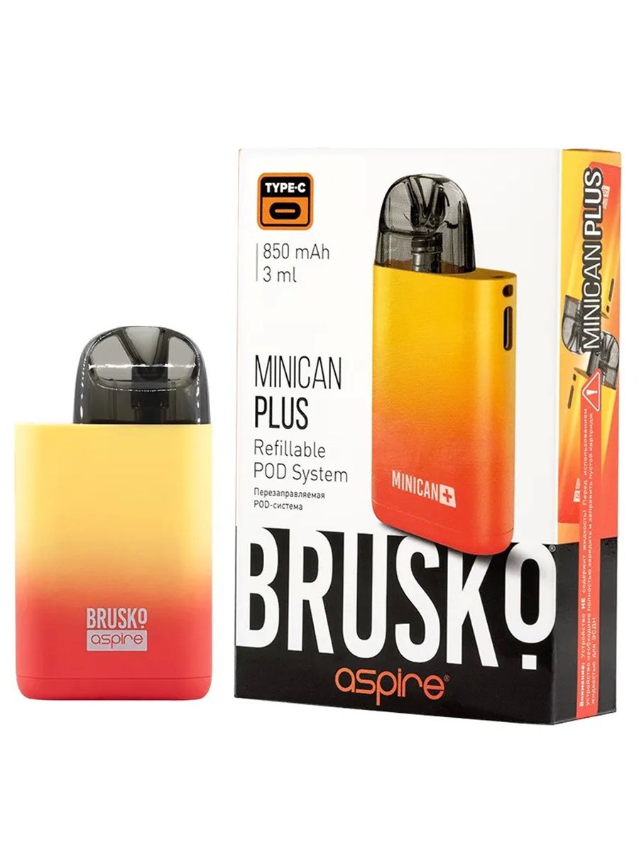 Minican plus. Brusko Minican Plus 850 Mah. Minican Plus градиент. Brusko Minican Plus. Brusko Minican Plus красно-жёлтый.