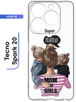 Прозрачный чехол для Tecno Spark 20