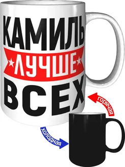 Кружка Камиль лучше всех - хамелеон