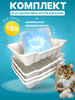 Одноразовый лоток для кошек большой 4 шт + 3,8 кг силикагель бренд У Мур Мурыча продавец Продавец № 973383
