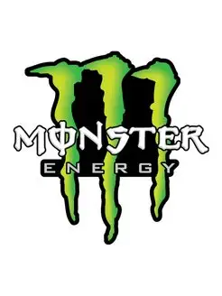 Наклейка Monster energy 15х13 см