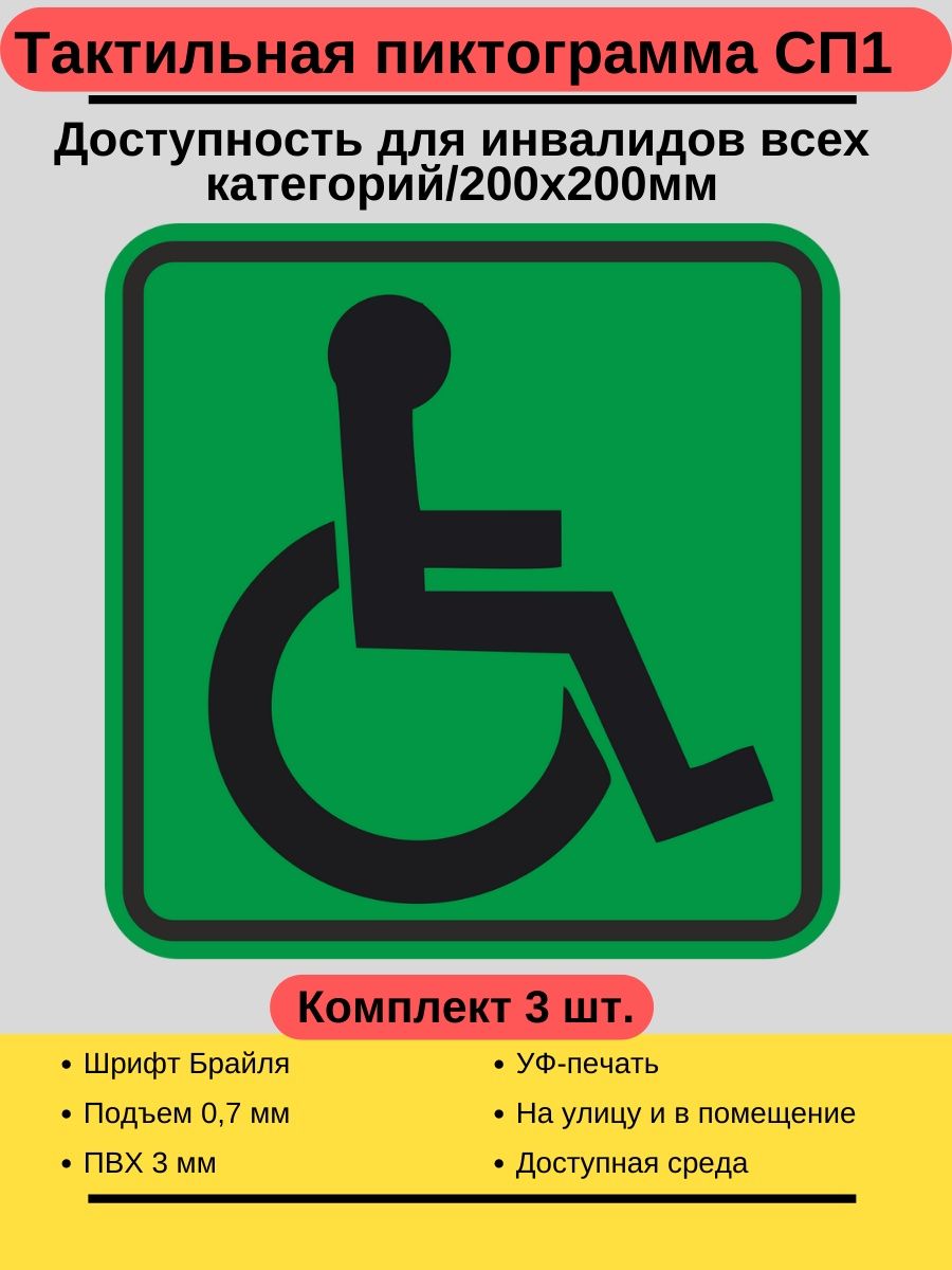Пиктограмма доступность для инвалидов в креслах колясках