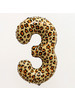 Шар фольгированный 32" «Цифра 3», цвет леопард бренд mega.sales Воздушные шарики продавец Продавец № 913570