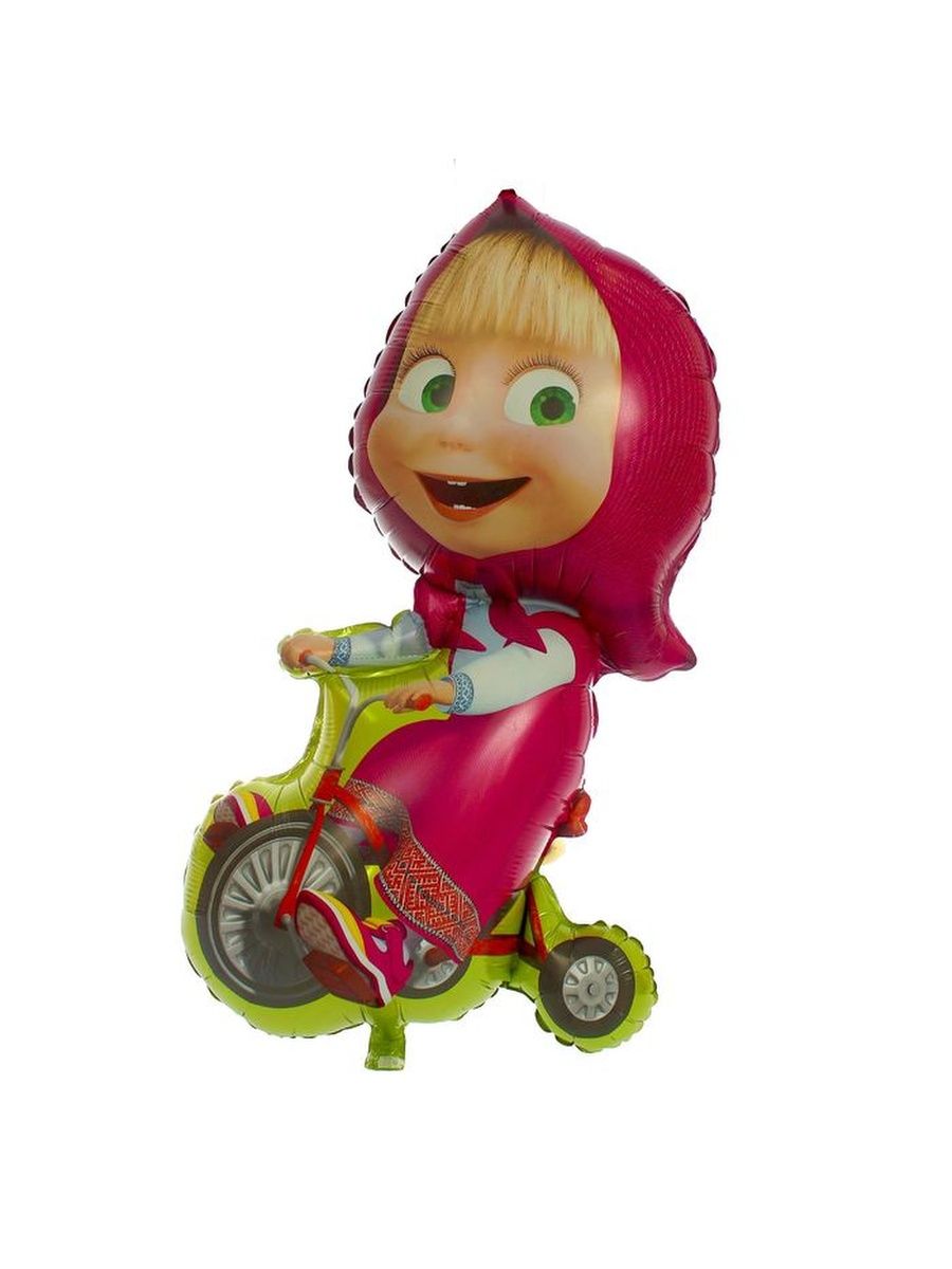 Маша со шариком: кокетливая девушка с шикарной фигурой веселится с разноцветным воздушным шаром